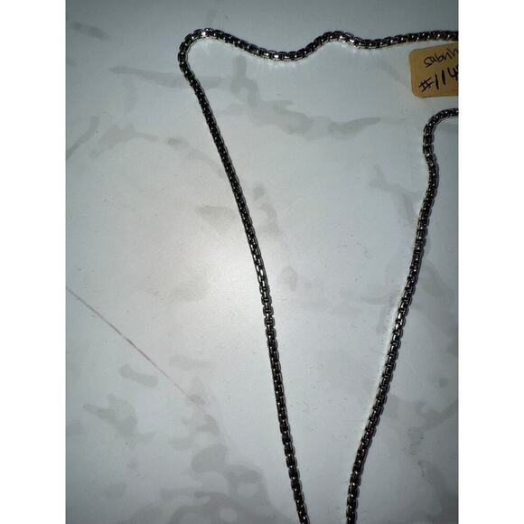 DY Sterling Silver Cross Pendant Necklace - Picture 3 of 4